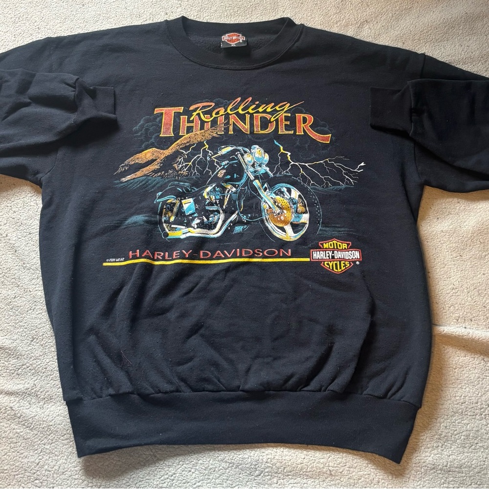 Harley-Davidson Black Rolling Thunder Sweatshirt